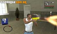 Pistola Glock 18c dourada para GTA San Andreas