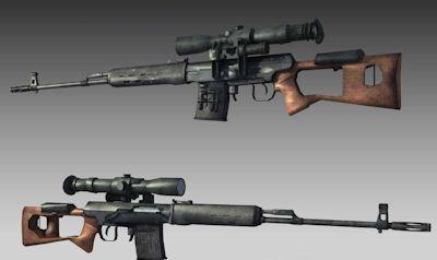 Rifle Sniper SVD Dragunov para GTA San Andreas