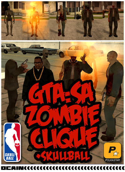 Mod Zombie Clique Skullball para GTA San Andreas