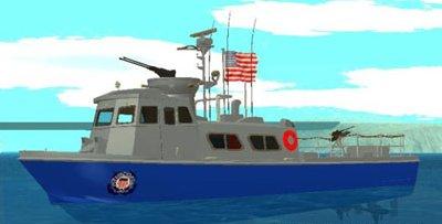 Barco de patrulha da Guarda Costeira