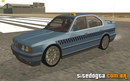BMW 535i (E34) Taxi para GTA San Andreas