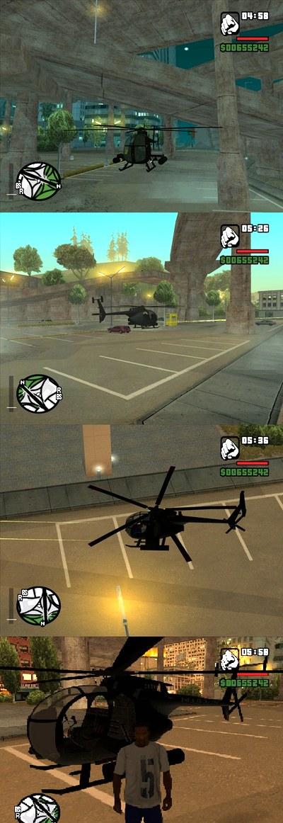 AH-6C Little Bird para GTA San Andreas