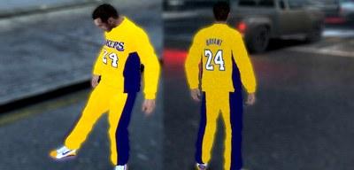 Skin do uniforme dos Lakers