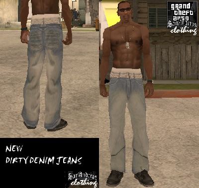 Calça jeans DiRtY DeNiM para GTA San Andreas