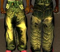 Jeans Green Baggy para GTA San Andreas