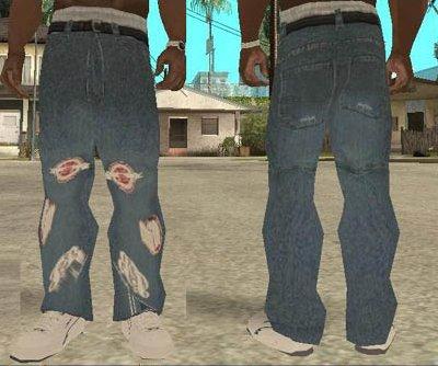 Calça jeans Johnny Blaze para GTA San Andreas