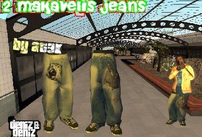 Calça jeans Makavelis para GTA San Andreas