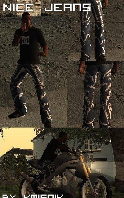 Calça jeans Nice para GTA San Andreas
