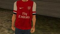 Camisa Arsenal 2013 para GTA San Andreas