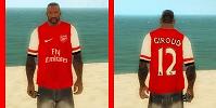 Camisa Giroud do Arsenal para GTA San Andreas