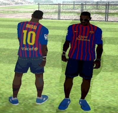 Camisa do jogador Messi do Barcelona 2012 para GTA San Andreas