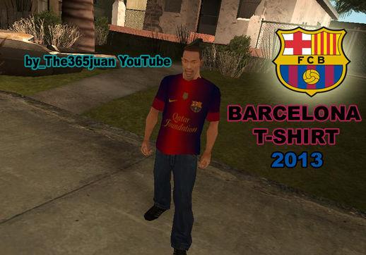 Camisa do jogador Messi do Barcelona 2013 para GTA San Andreas