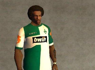 Camisa do Werder Bremen para GTA San Andreas
