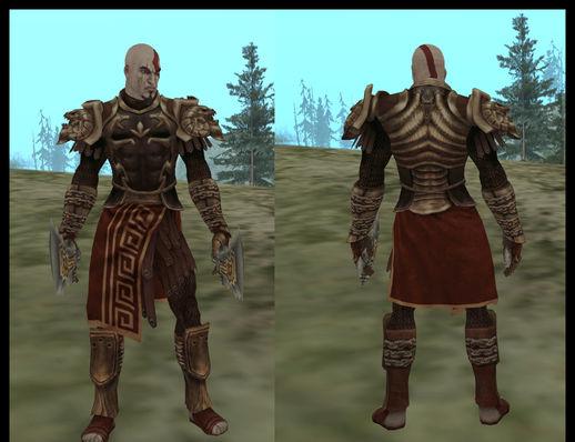 Skin do Kratos do God of War para GTA San Andreas