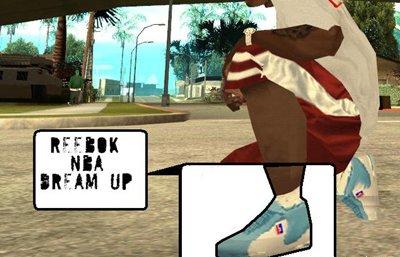 Tnis Reebok NBA Dream Up para GTA San Andreas
