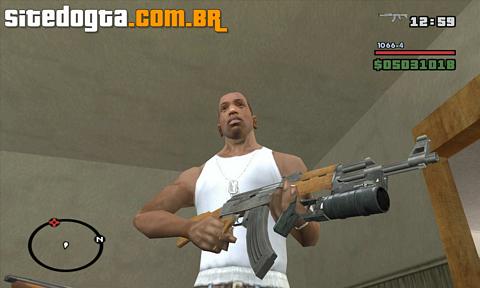 Fuzil AK-47 com GP-25 para GTA San Andreas