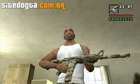 Fuzil M4A1 camuflado para GTA San andreas