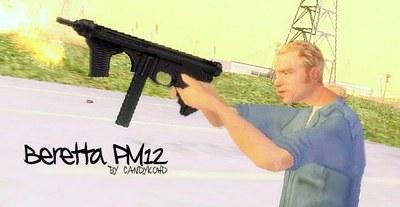 Submetralhadora Beretta PM12 para GTA San Andreas