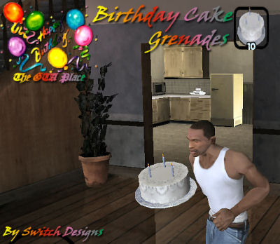Granada de bolo de aniversário para GTA San Andreas