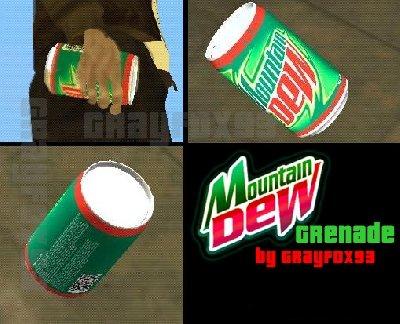 Granada de "Moutain Dew" para GTA San Andreas