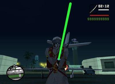 Sabre de luz versão 2 para GTA San Andreas