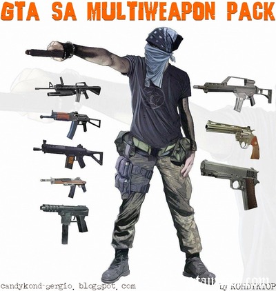 Multiweapons Pack para GTA San Andreas