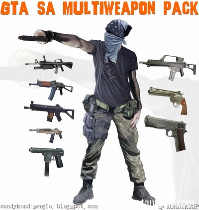 Mods GTA San Andreas: Pack de Armas do GTA 5