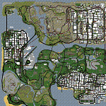 Mapa de import/export do GTA San Andreas