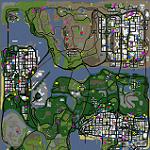 Mapa de itens do GTA San Andreas