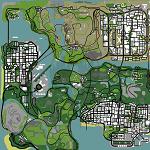 Mapa de propriedades do GTA San Andreas