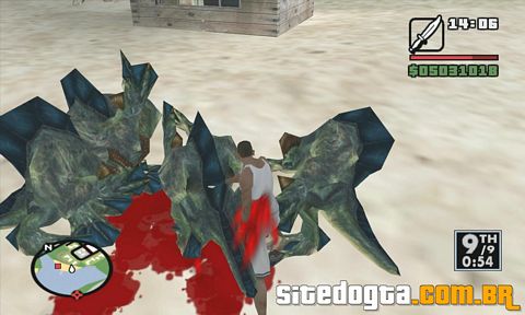Mod dos Monstros no mar para GTA San Andreas