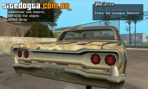 Mod de fazer tuning em qualquer lugar para GTA San Andreas