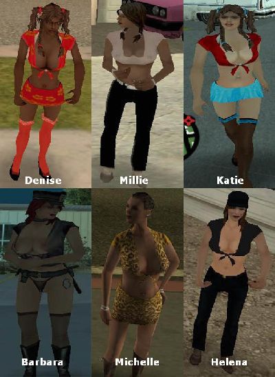 Mod das Novas namoradas para GTA San Andreas