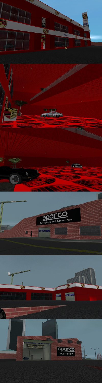 Mod do Showroom da Porsche para GTA San Andreas