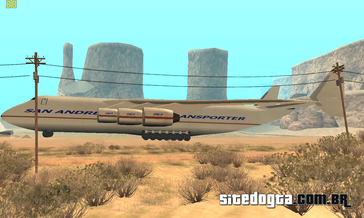 Como Pegar o Maior Avião Do GTA San Andreas 