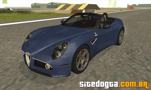 Alfa Romeo 8C Spider 2012 para GTA San Andreas