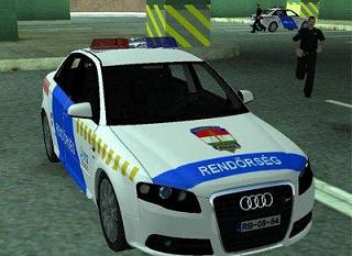 Audi S4 Hungarian Police Dept para GTA San Andreas