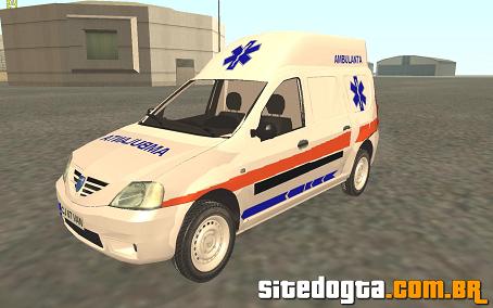 Dacia Logan ambulancia para GTA San Andreas