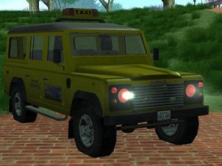 Land Rover Defender 110SW Taxi para GTA San Andreas