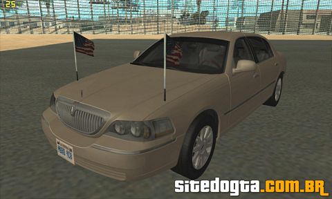 Lincoln Towncar Secret Service para GTA San Andreas