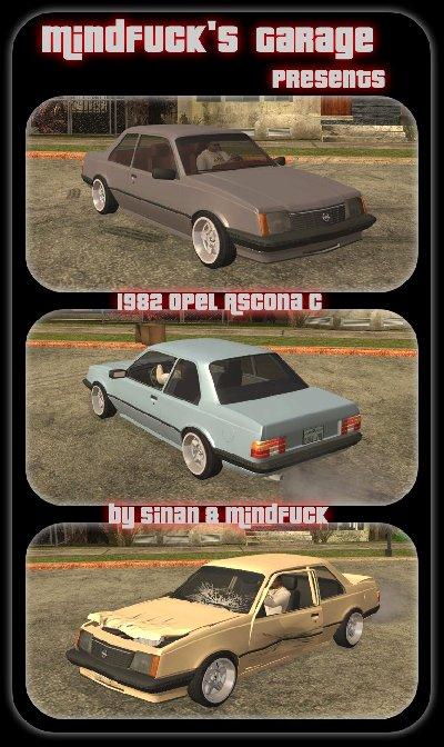 Opel Ascona C 1982 para GTA San Andreas