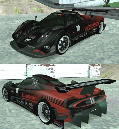 Pagani Zonda R 2008 para GTA San Andreas