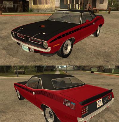 Plymouth Cuda AAR 340 1970 para GTA San Andreas