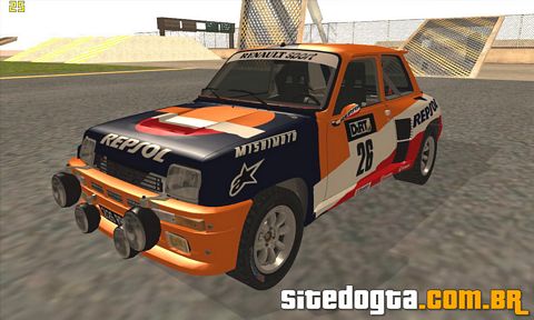 Renault 5 GT Turbo Rally para GTA San Andreas