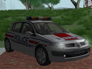 Renault Mégane II 2005 Police para GTA San Andreas