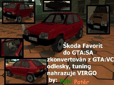 Skoda Favorit 135L para GTA San Andreas