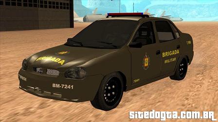 Chevrolet Corsa Classic da Brigada Militar para GTA San Andreas