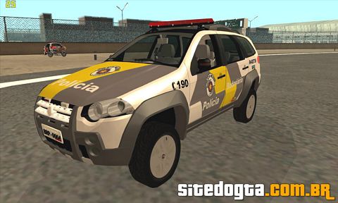 Fiat Palio Weekend Adventure da Policia Rodoviaria para GTA San Andreas