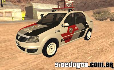 Renault Logan da PMSP para GTA San Andreas