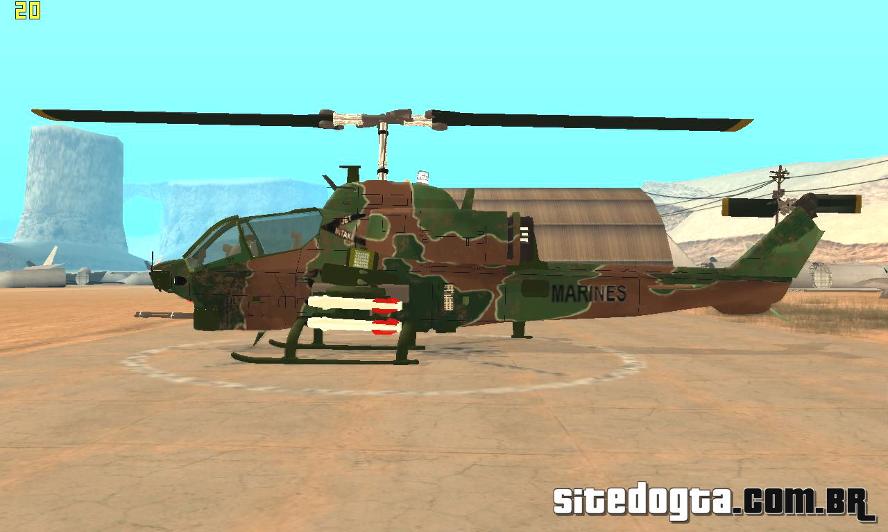 Mods para um helicóptero de Combate para o GTA San Andreas